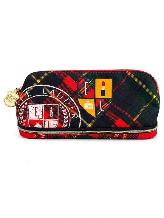 Estee Lauder Handbags - Estée Lauder limited edition Tartan plaid cosmetic bag 2 compartments